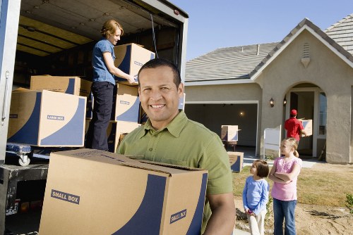 Professional movers handling residential furniture removals in Denmark